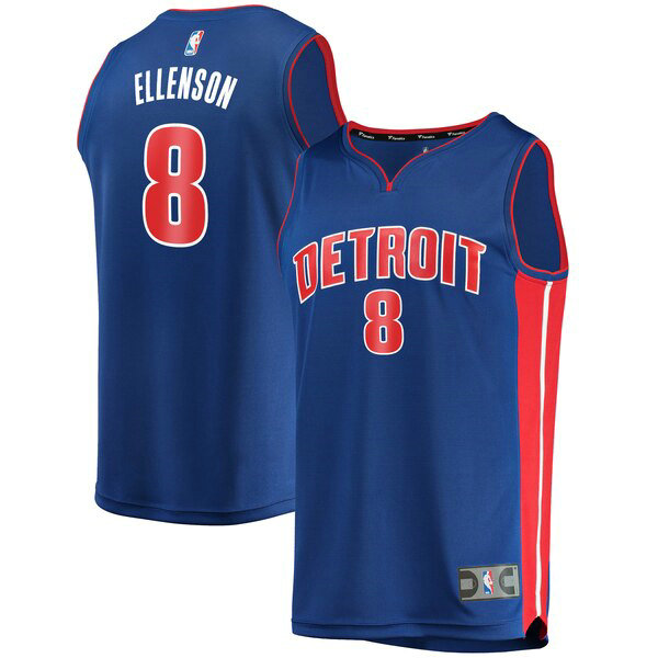 Maillot nba Detroit Pistons Icon Edition Homme Henry Ellenson 8 Bleu